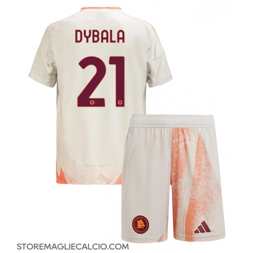AS Roma Paulo Dybala #21 Maglia Gara Trasferta Repliche 2024-25 Bambino Maniche Corte AS Roma Paulo Dybala #21 Maglia Gara Trasferta Repliche 2024-25 Bambino Maniche Corte